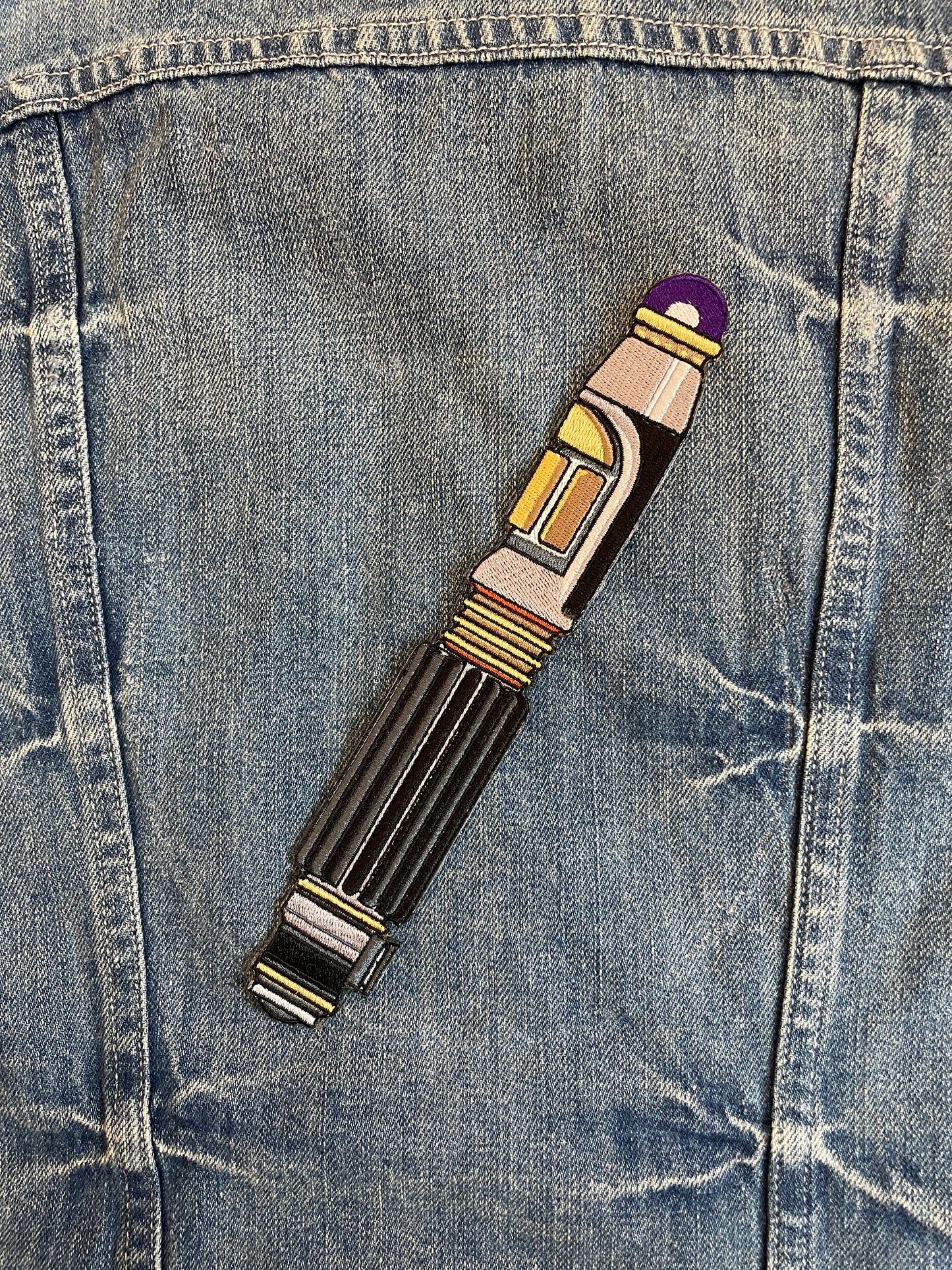 Large Mace Windu Lightsaber Hilt Patch