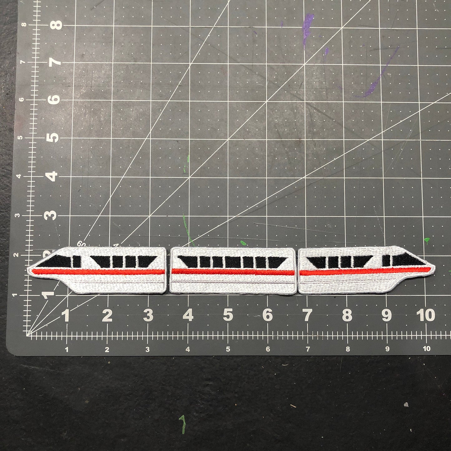 Set of 3 Mini Monorail Patches
