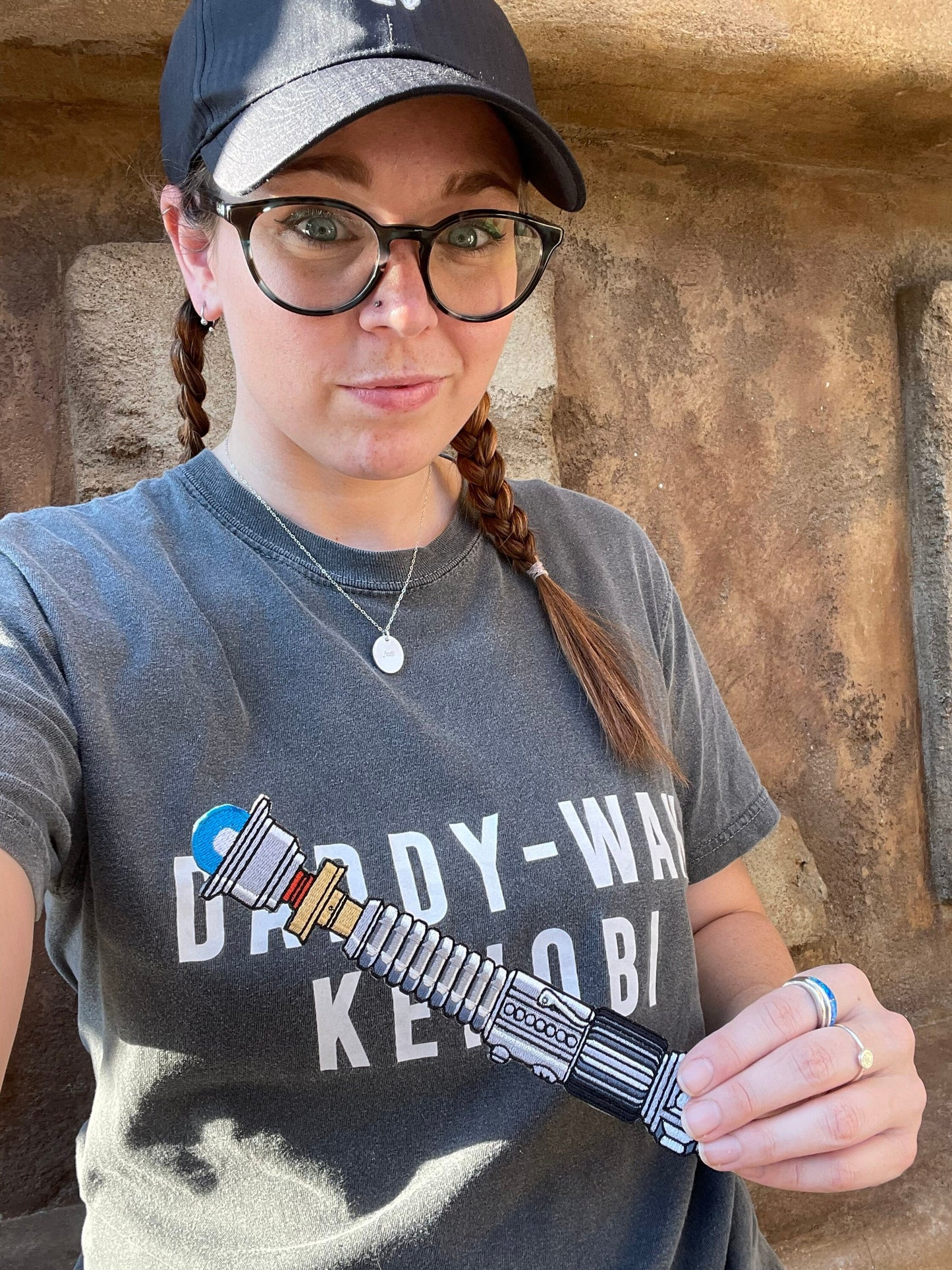 Large Obi-Wan Lightsaber Hilt Patch