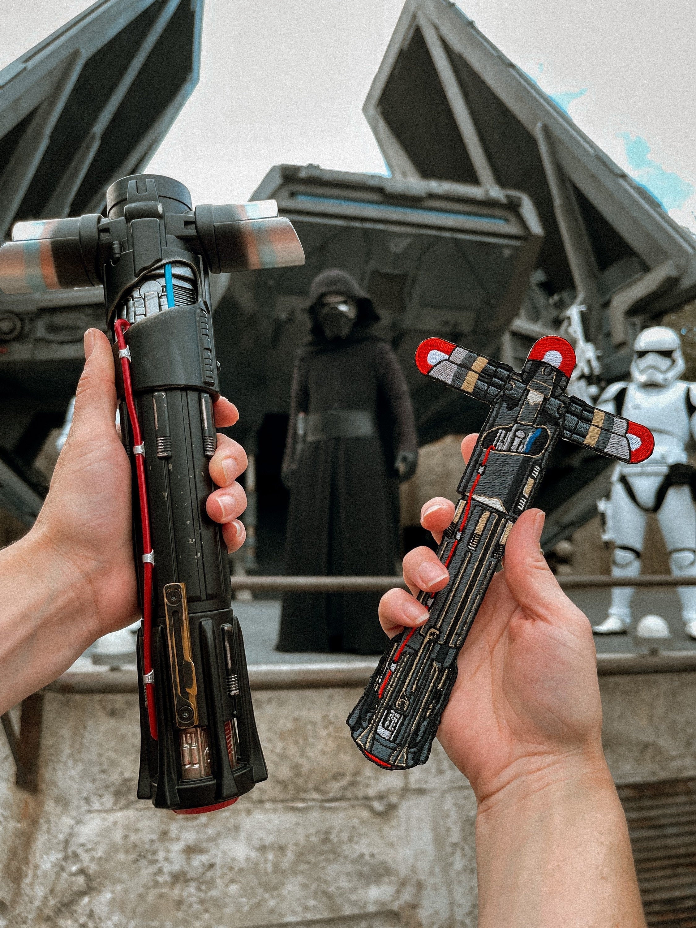 Large Kylo Ren Lightsaber Hilt Patch