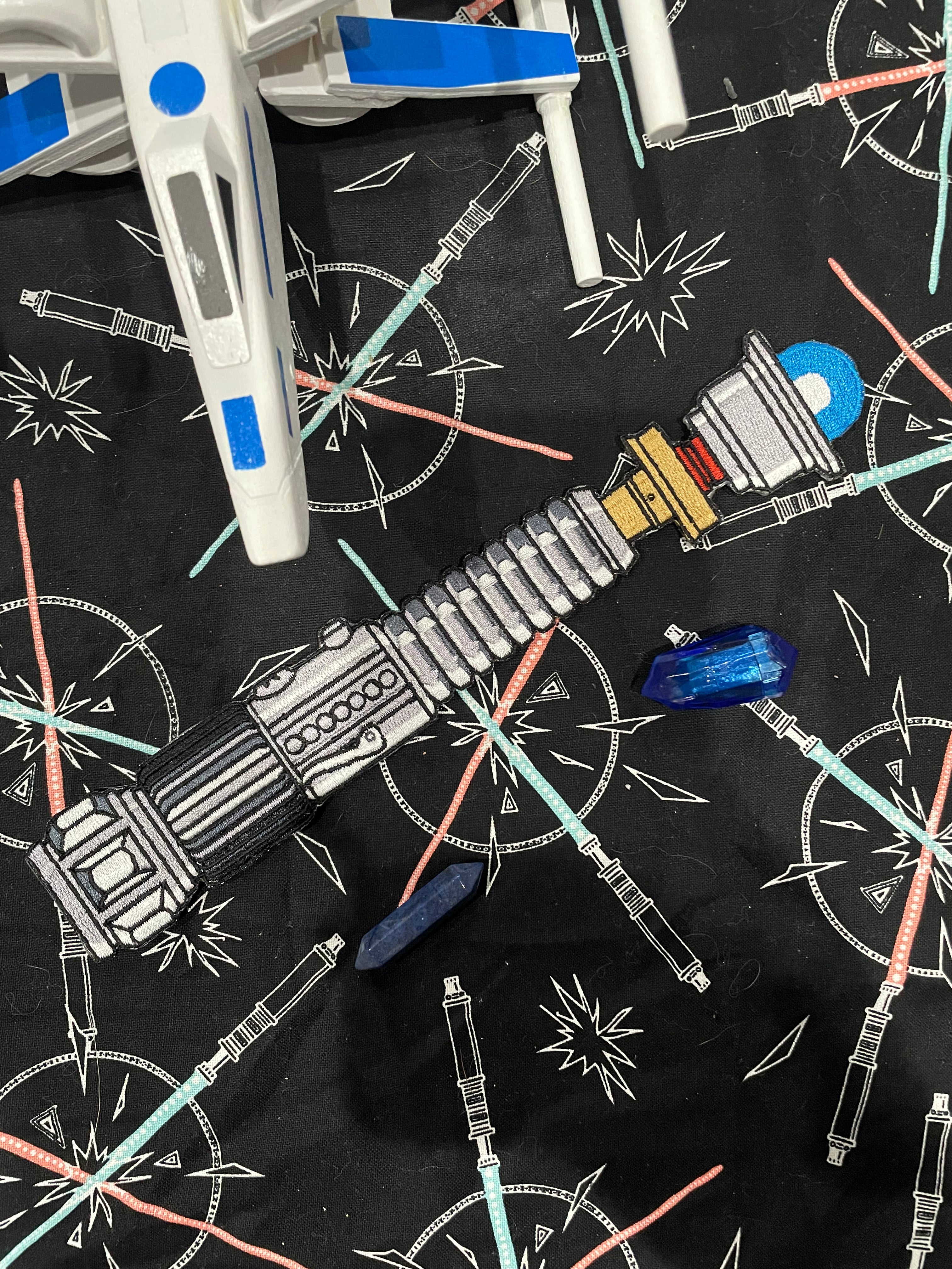 Large Obi-Wan Lightsaber Hilt Patch